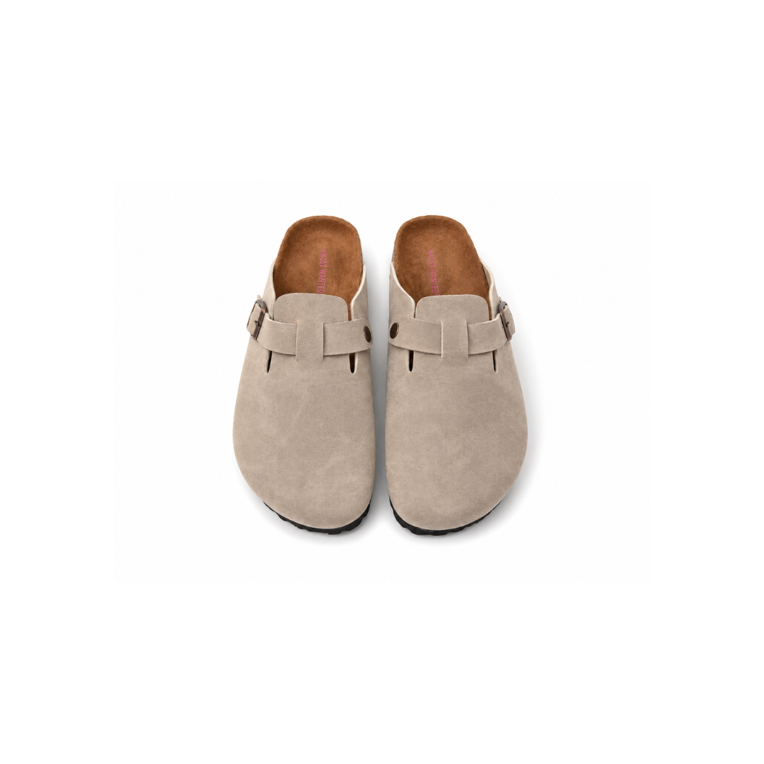 Komfort Kork-Leder Clogs – Bequeme Pantoletten