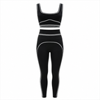 Schwarzes 2-teiliges Activewear Set für Damen
