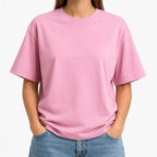 Kaschmir T-Shirt Damen – Oversize Überzieher mit Rundhalsausschnitt